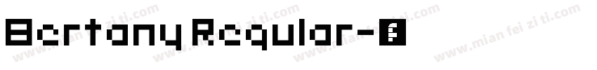 Bertany Regular字体转换